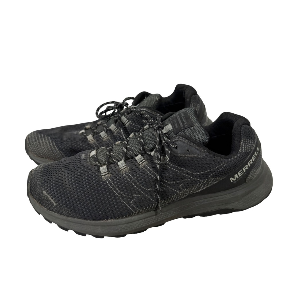 Merrell Fly Strike Mens Trail Running Shoes Black Grey Size 13 Sneakers Hiking